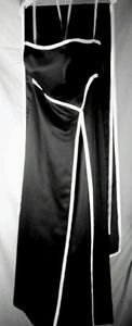 Formal black and white dress size 8